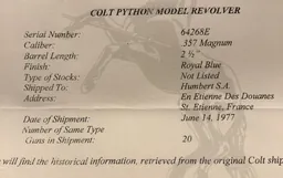 PYTHON 2"1/2 - 1977 — Miniature 10